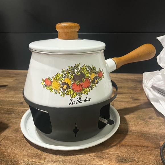 Vintage Spice of Life Fondue Set - Picture 1 of 3
